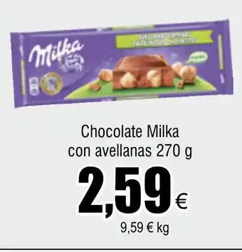 FROIZ Chocolate Milka con avellanas 270 g oferta