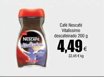 FROIZ Café Nescafé Vitalissimo descafeinado 200 g oferta