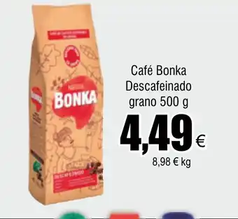 FROIZ Café Bonka Descafeinado grano 500 g oferta