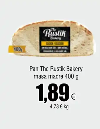 FROIZ Pan The Rustik Bakery masa madre 400 g oferta