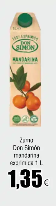 FROIZ Zumo Don Simón mandarina Agua Mondariz 1,5 L oferta