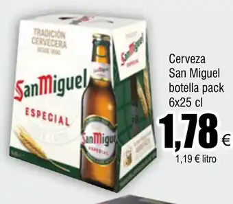 FROIZ Cerveza San Miguel botella pack 6x25 cl oferta