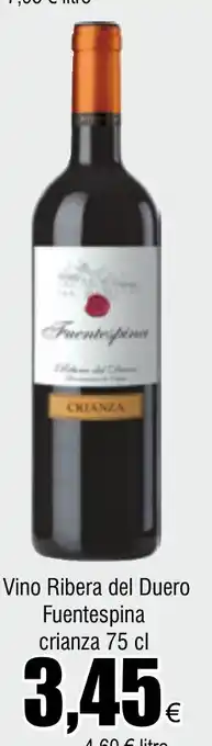 FROIZ Vino Ribera del Duero Fuentespina crianza 75 cl oferta