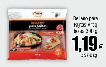 FROIZ Relleno para Fajitas Artiq bolsa 300 g oferta