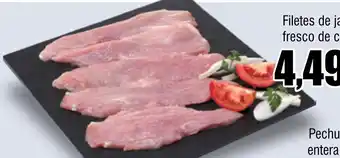 FROIZ Filetes de jamón fresco de cerdo kg oferta