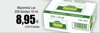 FROIZ Mayonesa Lau 250 bolsitas 10 ml oferta