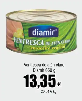 FROIZ Ventresca de atún claro Diamir 650 g oferta