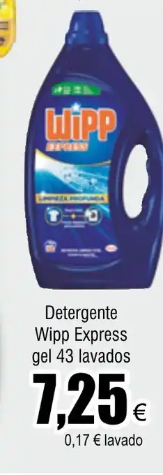 FROIZ Detergente Wipp Express gel 43 lavados oferta