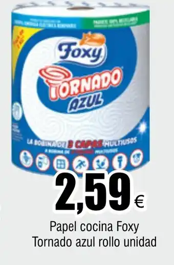 FROIZ Papel cocina Foxy Tornado azul rollo unidad oferta