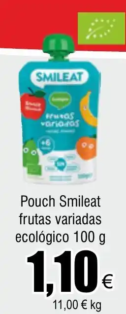 FROIZ Pouch Smileat frutas variadas ecológico 100 g oferta