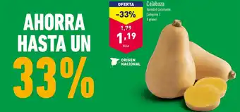 ALDI Calabaza oferta