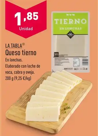 ALDI Queso tierno En lonchas. oferta