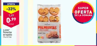 ALDI Palmeritas de hojaldre oferta