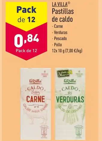 ALDI LA VILLAⓇ Pastillas de caldo oferta