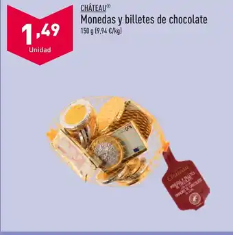 ALDI Monedas y billetes de chocolate 150 g oferta