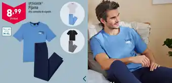 ALDI Pijama Alto contenido de algodón. oferta