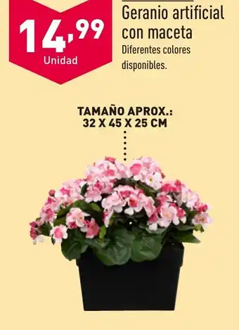 ALDI HOME CREATIONⓇ Geranio artificial oferta