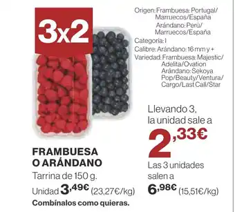 Supercor FRAMBUESA O ARÁNDANO oferta