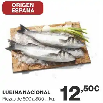 Supercor LUBINA NACIONAL Piezas de 600 a 800 g, kg. oferta