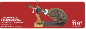 Supercor JAMÓN IBÉRICO 50% RAZA IBÉRICA SECRETOS DE TONDA oferta