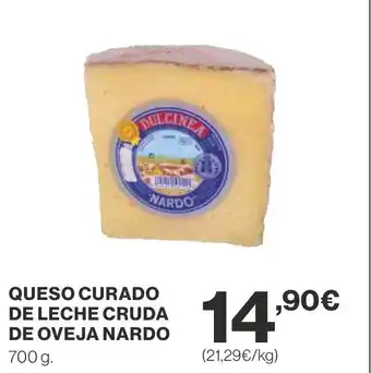 Supercor QUES CURADO DE LECHE CRUDA DE OVEJA NARDO oferta