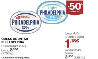 Supercor QUESO DE UNTAR PHILADELPHIA oferta
