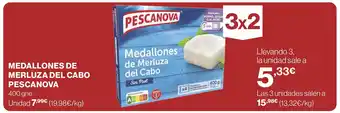Supercor MEDALLONES DE MERLUZA DEL CABO PESCANOVA oferta