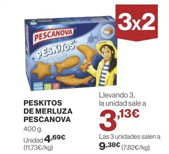 Supercor PESKITOS DE MERLUZA PESCANOVA 400 g. oferta