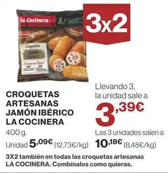 Supercor CROQUETAS ARTESANAS JAMÓN IBÉRICO LA COCINERA 400 g. oferta