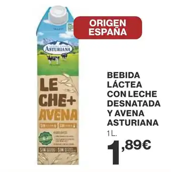 Supercor BEBIDA LÁCTEA CON LECHE DESNATADA Y AVENA ASTURIANA oferta