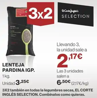 Supercor LENTEJA PARDINA IGP. oferta