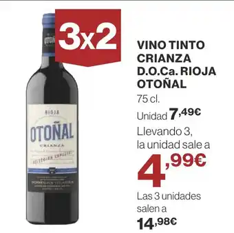 Supercor VINO TINTO CRIANZA D.O.Ca. RIOJA OTOÑAL oferta