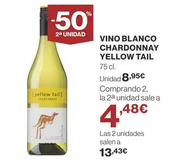 Supercor VINO BLANCO CHARDONNAY YELLOW TAIL oferta