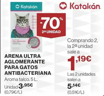 Supercor ARENA ULTRA AGLOMERANTE PARA GATOS ANTIBACTERIANA oferta