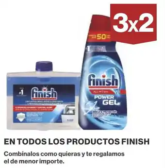 Supercor EN TODOS LOS PRODUCTOS FINISH Combínalos como quieras y te regalamos el de menor importe. oferta