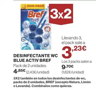 Supercor DESINFECTANTE WC BLUE ACTIV BREF ) oferta