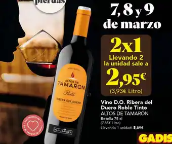 Gadis Vino D.O. Ribera del Duero Roble Tinto oferta