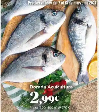 Gadis Dorada Acuicultura oferta