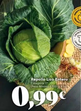 Gadis Repollo Liso Entero Categoría 1ª oferta