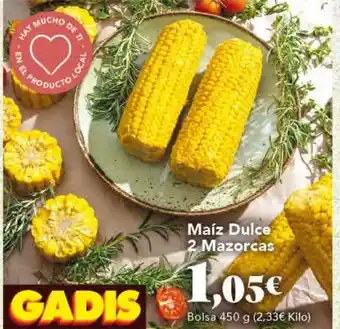 Gadis Maíz Dulce 2 Mazorcas oferta