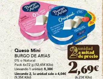 Gadis Queso Mini BURGO DE ARIAS oferta