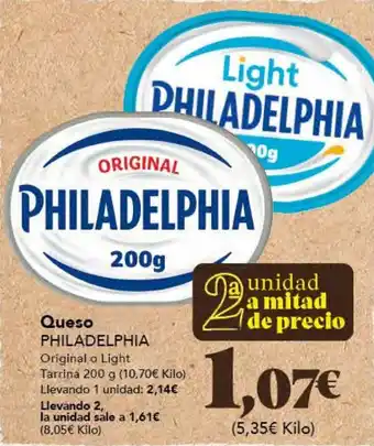 Gadis Queso PHILADELPHIA oferta
