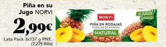 Gadis Piña en su Jugo NORVI oferta