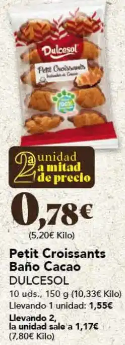 Gadis Petit Croissants Baño Cacao DULCESOL oferta