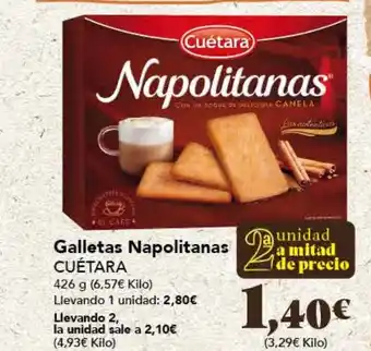 Gadis Galletas Napolitanas Cuétara oferta