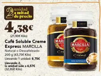 Gadis Café Soluble Creme Express MARCILLA oferta