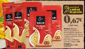 Gadis Pastas GALLO Tallarín, Spaghetti n°3, oferta