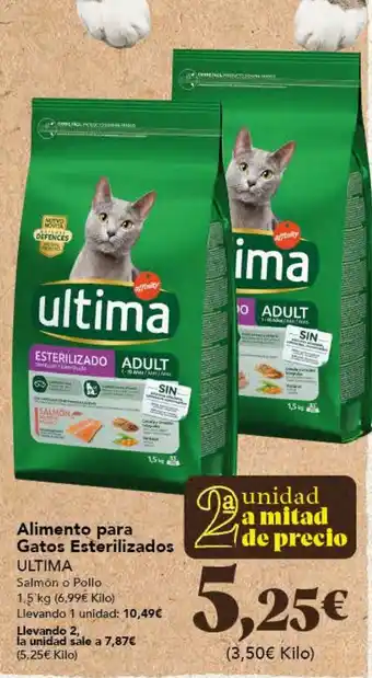 Gadis Alimento para Gatos Esterilizados ULTIMA oferta