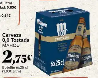Gadis Cerveza 0,0 Tostada MAHOU oferta