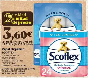 Gadis Papel Higiénico SCOTTEX oferta